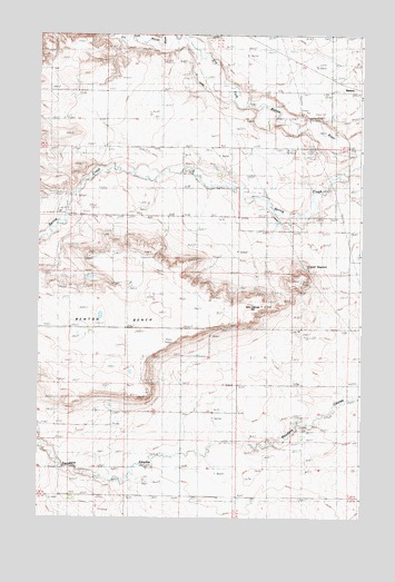 Sam George Hill, MT USGS Topographic Map