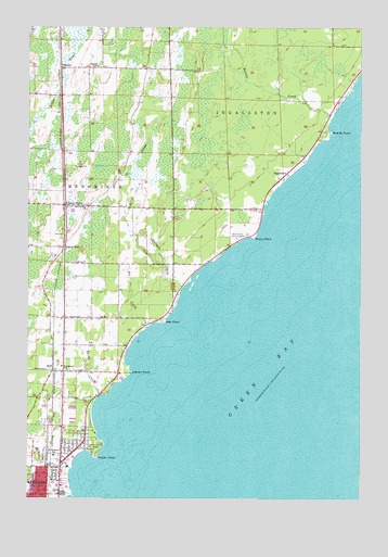 Birch Creek, MI USGS Topographic Map
