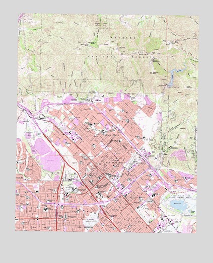 San Fernando, CA USGS Topographic Map