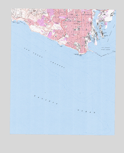 San Pedro, CA USGS Topographic Map