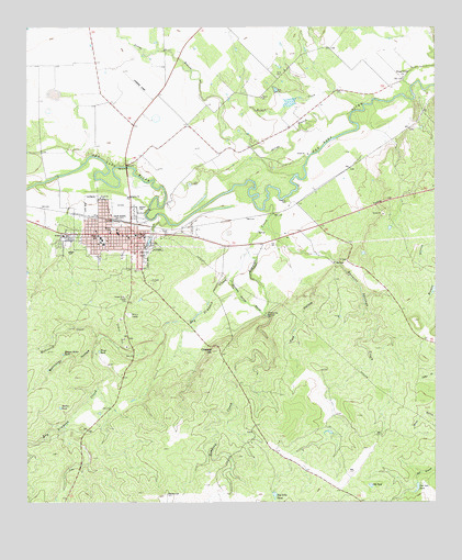 San Saba, TX USGS Topographic Map