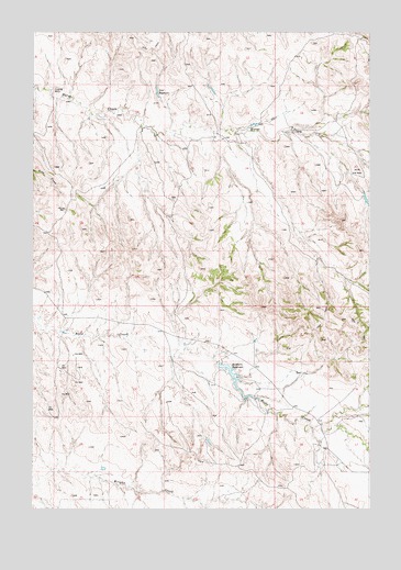 Sanburn Reservoir, MT USGS Topographic Map