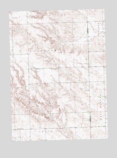 Sand Canyon East, NE USGS Topographic Map