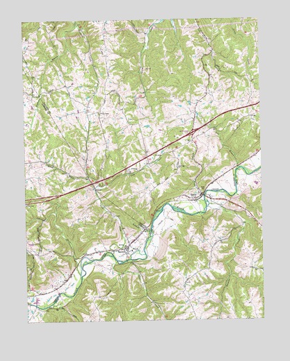 Sanders, KY USGS Topographic Map