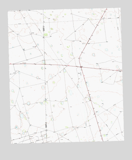 Bird Ranch, TX USGS Topographic Map