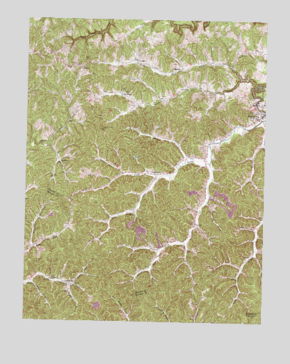 Sandy Hook, KY USGS Topographic Map