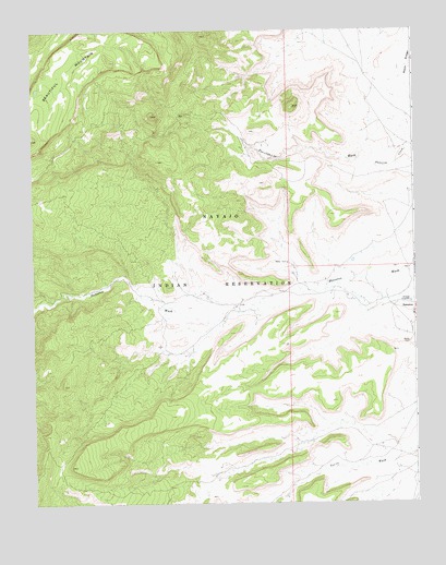 Sanostee West, NM USGS Topographic Map