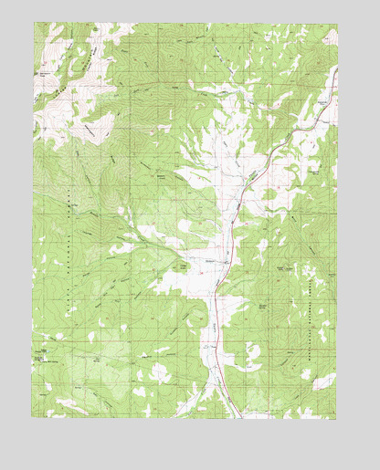 Birdseye, UT USGS Topographic Map