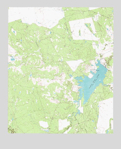 Santa Rosa Lake, TX USGS Topographic Map