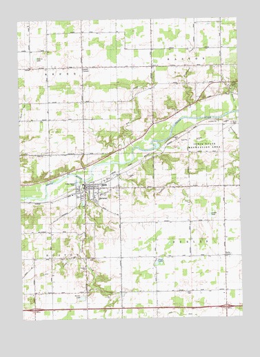 Saranac, MI USGS Topographic Map