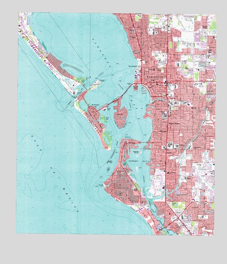 Sarasota County Topographic Map