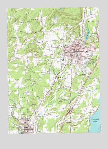 Saratoga Springs, NY USGS Topographic Map