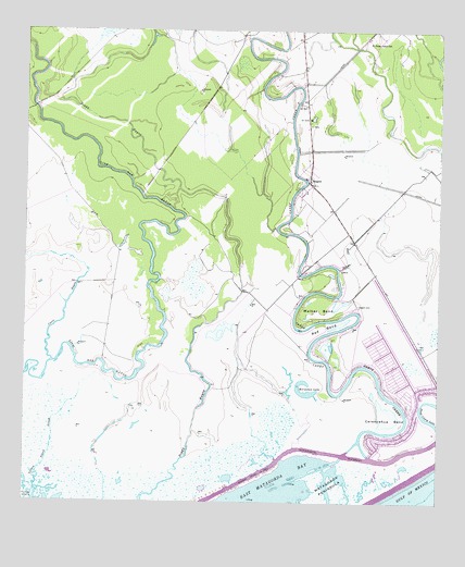 Sargent, TX USGS Topographic Map