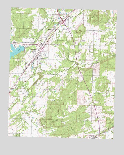 Savanna, OK USGS Topographic Map