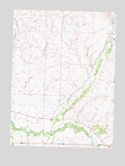 Savery, WY USGS Topographic Map
