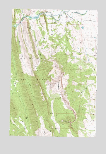 Sawtooth Ridge, MT USGS Topographic Map