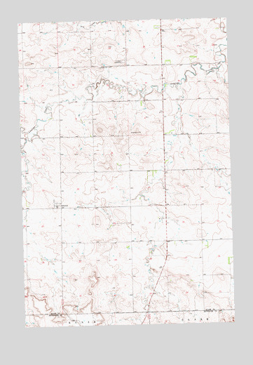 Schefield, ND USGS Topographic Map