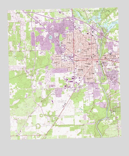 Albany West, GA USGS Topographic Map