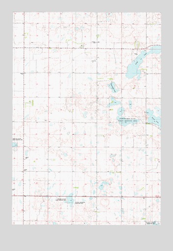 Schumacher Lake, SD USGS Topographic Map