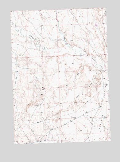 Schuster Flats, WY USGS Topographic Map