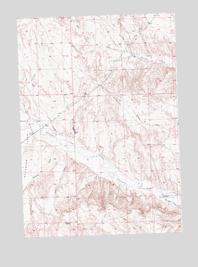 Schuster Flats SE, WY USGS Topographic Map