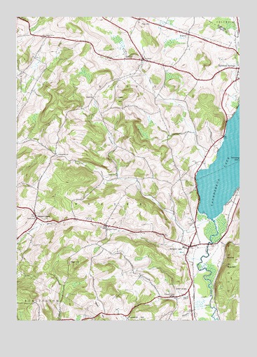 Schuyler Lake, NY USGS Topographic Map