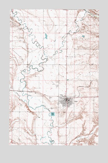 Scobey, MT USGS Topographic Map