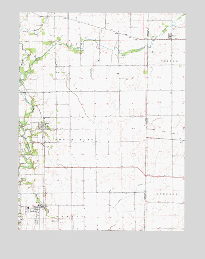 Bismarck, IL USGS Topographic Map