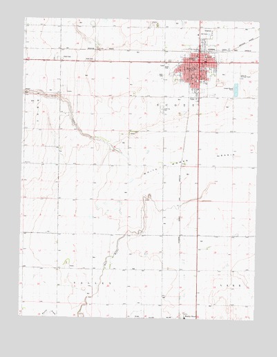 Scott City, KS USGS Topographic Map