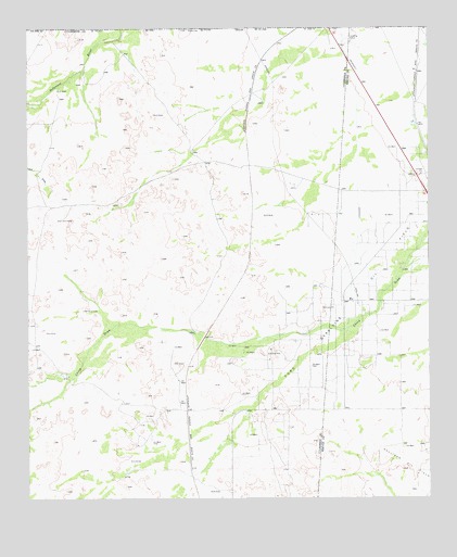 Screw Bean Draw NE, TX USGS Topographic Map