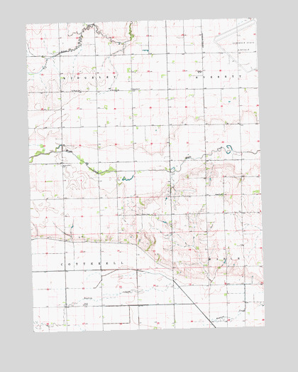 Scribner SW, NE USGS Topographic Map