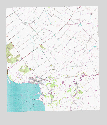 Seadrift, TX USGS Topographic Map