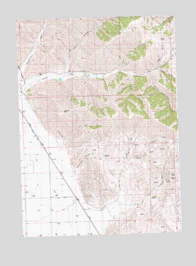 Seamans Creek, ID USGS Topographic Map