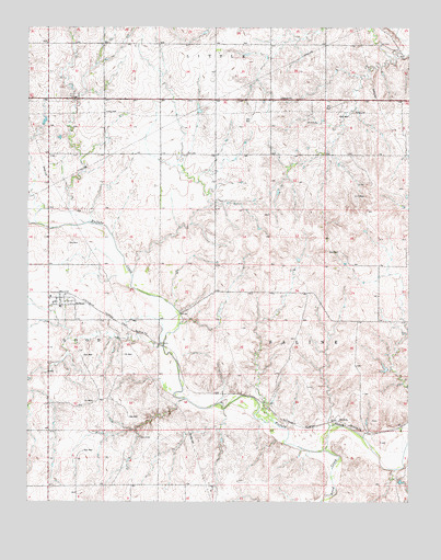 Selman, OK USGS Topographic Map
