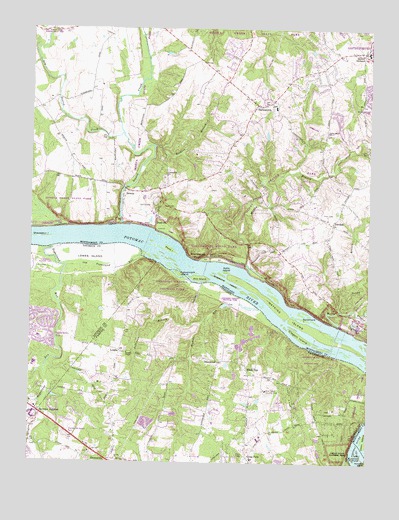 Seneca, MD USGS Topographic Map