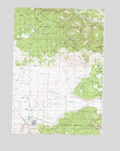 Seneca, OR USGS Topographic Map