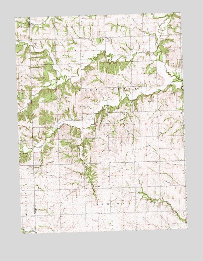 Seneca NW, KS USGS Topographic Map