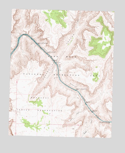 Separation Canyon, AZ USGS Topographic Map