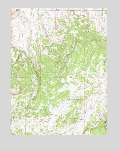 Seven Tree Flat, UT USGS Topographic Map