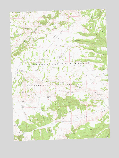 Severe Spring, ID USGS Topographic Map