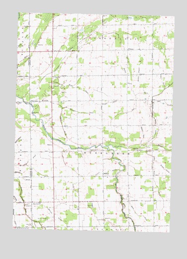 Shabbona, MI USGS Topographic Map
