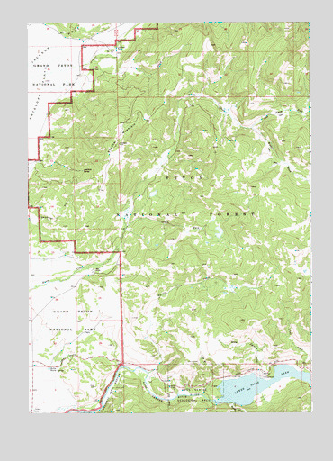 Shadow Mountain, WY USGS Topographic Map
