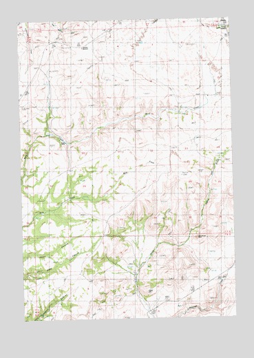 Shaniko Summit, OR USGS Topographic Map