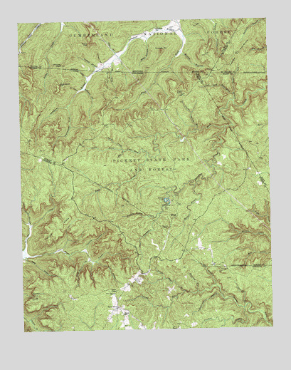 Sharp Place, TN USGS Topographic Map