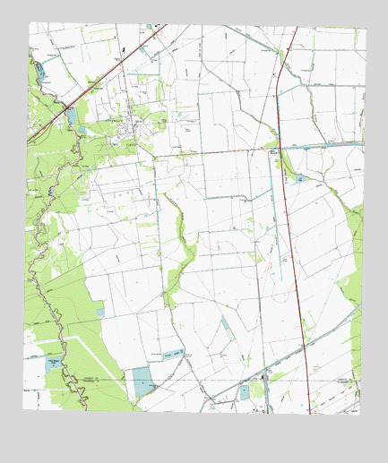 Sheeks, TX USGS Topographic Map