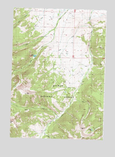 Sheephorn Peak, ID USGS Topographic Map