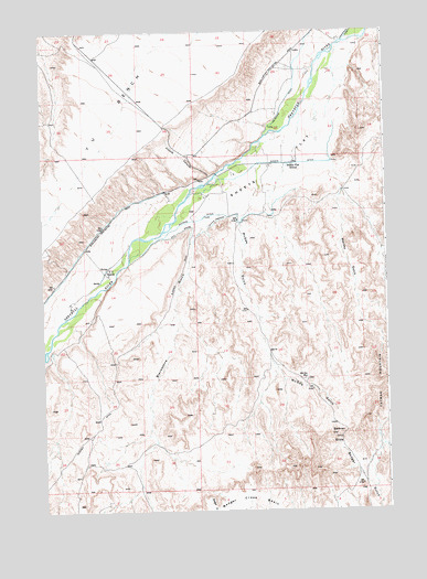 Sheets Flat, WY USGS Topographic Map