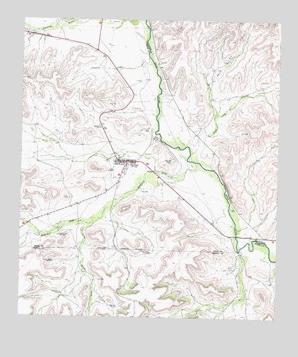 Sheffield, TX USGS Topographic Map