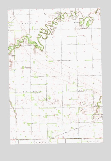 Sheldon NE, ND USGS Topographic Map