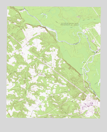 Shell Bluff Landing, GA USGS Topographic Map